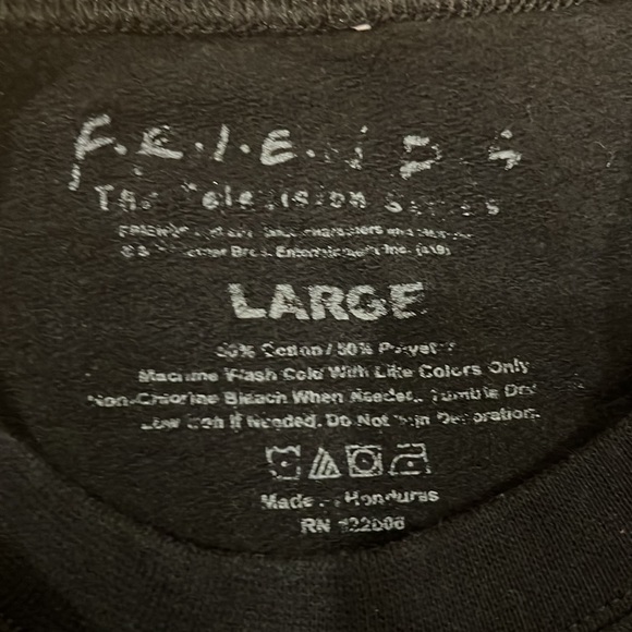 Friends Oversized Sweatshirt Cropped Large - Picture 3 of 6